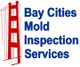 Bay Cities Mold Inspection Services logo with a red bridge icon.