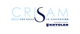 Logo di Crisam e Kryolan con slogan "The Road to Perfection".