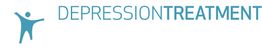 Silhouette next to "Depression Treatment" text in blue.
