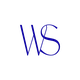 Blaue Buchstaben "W" und "S" auf weißem Hintergrund.