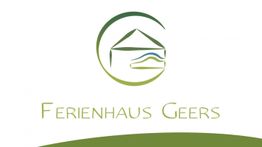 Das Logo zeigt ein stilisiertes Haus und die Worte "Ferienhaus Geers" in grüner Schrift.