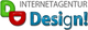 Logo mit Text "Internetagentur Design!" in verschiedenen Farben.