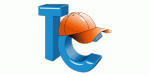 3D-Buchstaben "TC" mit orangefarbener Kappe auf dem "C".