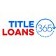 Title Loans 365 logo in blue and red with an arrow-circled "365" on a white background.