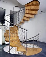 Faltwerktreppe gewendelt