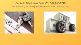 Car loan ad with key, approval paper, and cash-on-wheels graphic. Contact: 502-653-1710.