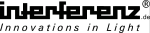 Logo mit Schriftzug „Interferenz.de“ und Text „Innovations in Light“.