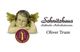 Engelsfigur, Logo mit Baum und "Original Salcher", Text "Schnitzhaus Oliver Trum".