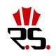 Logo mit roter Krone über den schwarzen Buchstaben "R.S." und Symbolen.