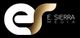 Stylized "ES" logo in white and gold with "E. Sierra Media" text on black background.