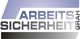 Logo mit Schriftzug "Arbeitssicherheit Grah" in Blau und Grau auf weißem Hintergrund.