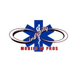 Infinity Mobile IV Pros logo with caduceus symbol and circular emblem.