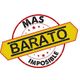 Sello con texto "Más Barato Imposible" en amarillo dentro de un círculo rojo.