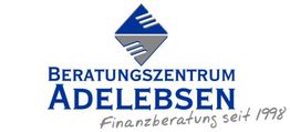 Logo: Beratungszentrum Adelebsen, Finanzberatung seit 1998, mit einem grafischen Symbol.