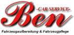 Logo für "Car Service Ben", spezialisiert auf Fahrzeugaufbereitung und Pflege.
