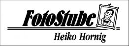 Logo mit "FotoStube Heiko Hornig" und einem lächelnden Porträt in einem Rahmen.