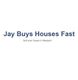 Text: "Jay Buys Houses Fast - Sell your house in Newport."