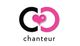Two interlocking circles with a heart and the word "chanteur" below.