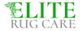 "Elite Rug Care logo in green and gray text with decorative vine design on the 'E'."