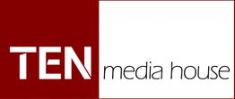 Logo mit rotem Hintergrund: "TEN". Auf weißem Hintergrund: "media house".