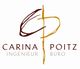 Logo mit Schriftzug "Carina Poitz Ingenieurbüro" und stilisiertem Buchstaben "P".
