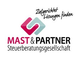 Logo von MAST & PARTNER Steuerberatungsgesellschaft mit Slogan "Zielgerichtet Lösungen finden".