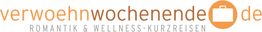 Logo mit dem Text "verwoehnwochenende.de" und "Romantik & Wellness-Kurzreisen".