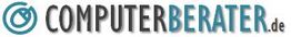 Logo mit Text: "COMPUTERBERATER.de" und einem stilisierten blauen Computer-Symbol links.