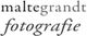 Text: "maltegrandt fotografie" in eleganten Schriftarten.