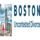 Boston skyline with Citgo sign and the text "Boston Uncontested Divorce".