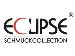 Logo mit Text "ECLIPSE SCHMUCKCOLLECTION", der Buchstabe "C" hat ein rotes, halbes Kreisdesign.