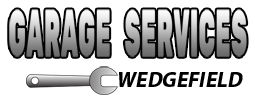 "Garage Services logo with a wrench illustration beneath the text."