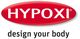 Rotes Hypoxi-Logo mit dem Slogan "design your body" darunter.