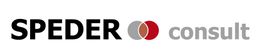 Logo mit schwarzem "SPEDER", zwei Kreisen und grauem "consult".