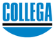 Logo mit blauem Text "COLLEGA" über einer schwarzen Linie und einem blauen Bogen darunter.