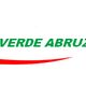 Logo "Croce Verde Abruzzo" con una croce verde e curve nei colori della bandiera italiana.