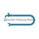 Das Logo zeigt einen Wasserhahn mit Rohr und Schraubenschlüssel. Text: "Sanitär Heizung Mein".