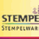 Logo mit rotem Stempel, daneben Schriftzug "Stempelmarkt - Stempelwaren aller Art".