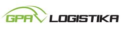 Logo de GPA Logistika con texto verde y negro; diseño de flecha estilizada.