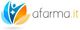 Logo di Afarma.it con un'icona stilizzata e colori blu, arancione e bianco.