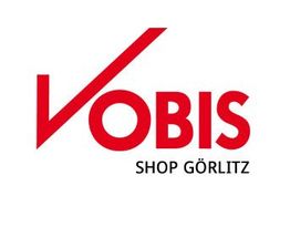 Vobis-Logo mit der Aufschrift "SHOP GÖRLITZ" darunter in schwarzer Schrift.
