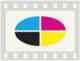 Farbiges Kreisdiagramm in vier Teilen: blau, pink, schwarz, gelb.
