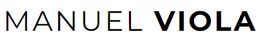 Texto "MANUEL VIOLA" en mayúsculas negras sobre fondo blanco.
