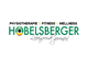 Logo von Hobelsberger: Physiotherapie, Fitness, Wellness mit dem Slogan „Lebensfreude gewinnen!“.