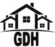 Logo mit schwarzen Haus-Silhouetten und den Buchstaben "GDH" darunter.