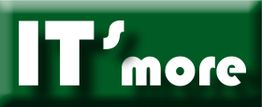 Weiße Schrift auf grünem Hintergrund: "IT's more".