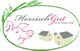 Logo mit Schwein, Scheunen und Text "Hessisch Gut KS & Partner GbR" in ovalem Rahmen mit Gras.