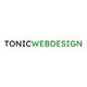 Logo mit Text "TONICWEBDESIGN", "TONIC" in Schwarz, "WEBDESIGN" in Grün.