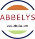 Logo Abbelys avec demi-cercles orange et vert, texte “www.abbelys.com”.