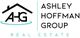 Logo for Ashley Hoffman Group Real Estate, featuring a stylized house and the initials "AHG".